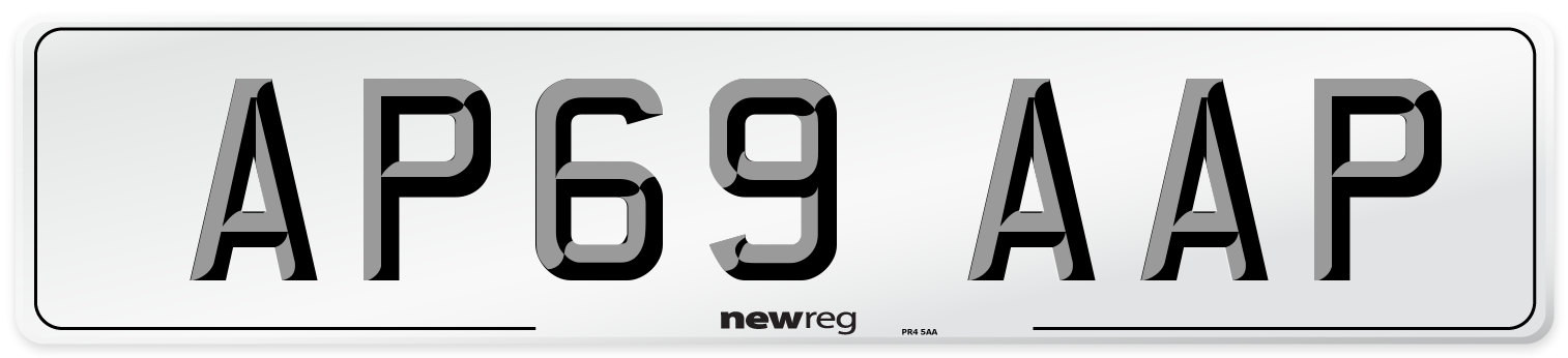 AP69 AAP Number Plate from New Reg